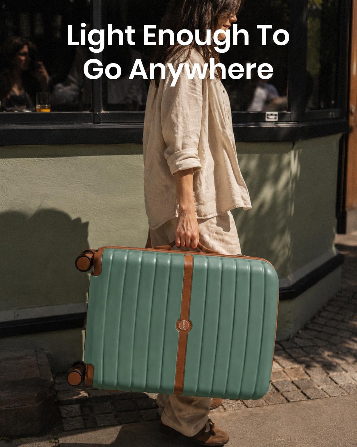 Detalle de Kono Cabin Suitcase 55x40x20 Lightweight ABS+PC Hardshell Carry-On with 3-Digit Lock