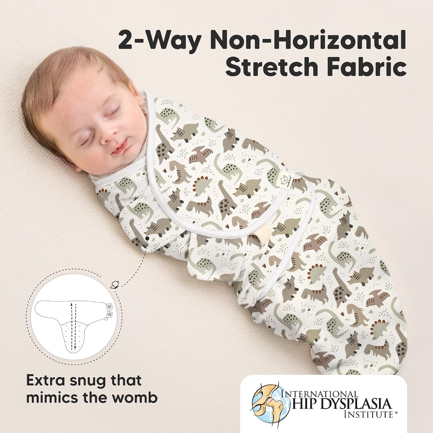 Thumbnail 4 de Dino Ridge 3-Pack Organic Baby Swaddle Sleep Sacks