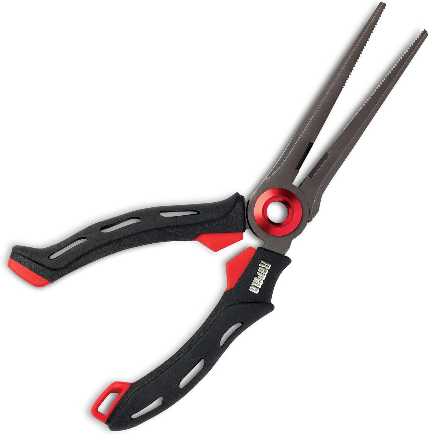 Thumbnail 1 de Rapala szczypce z mechanizmem Mag Spring, stal nierdzewna, czarno-czerwone
