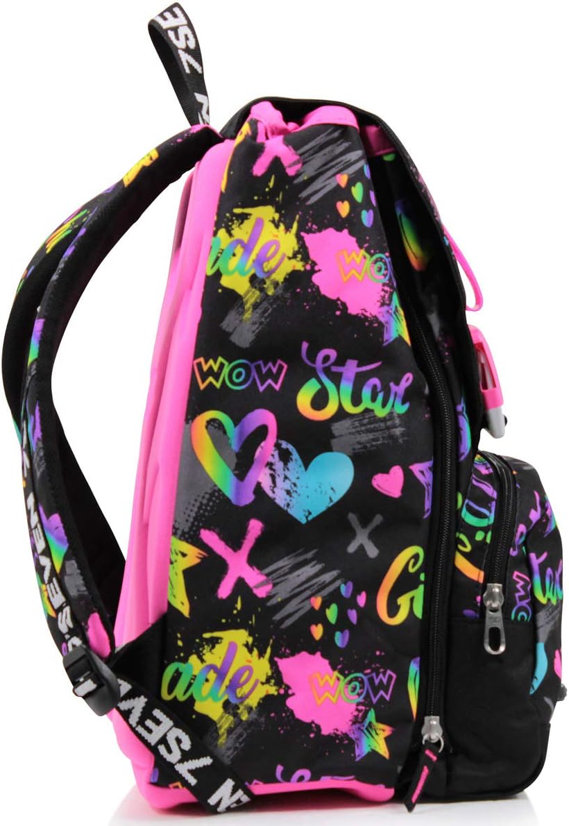 Thumbnail 2 de Seven Zaino Scuola Estensibile Multicolore Iridiscent – Doppio Scomparto con Zip Laterali