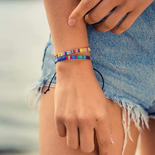 Thumbnail 1 de Made by Nami Boho Surfer-Armband 2er Set – Wasserfestes, verstellbares Freundschaftsarmband-Accessoire für Damen & Herren