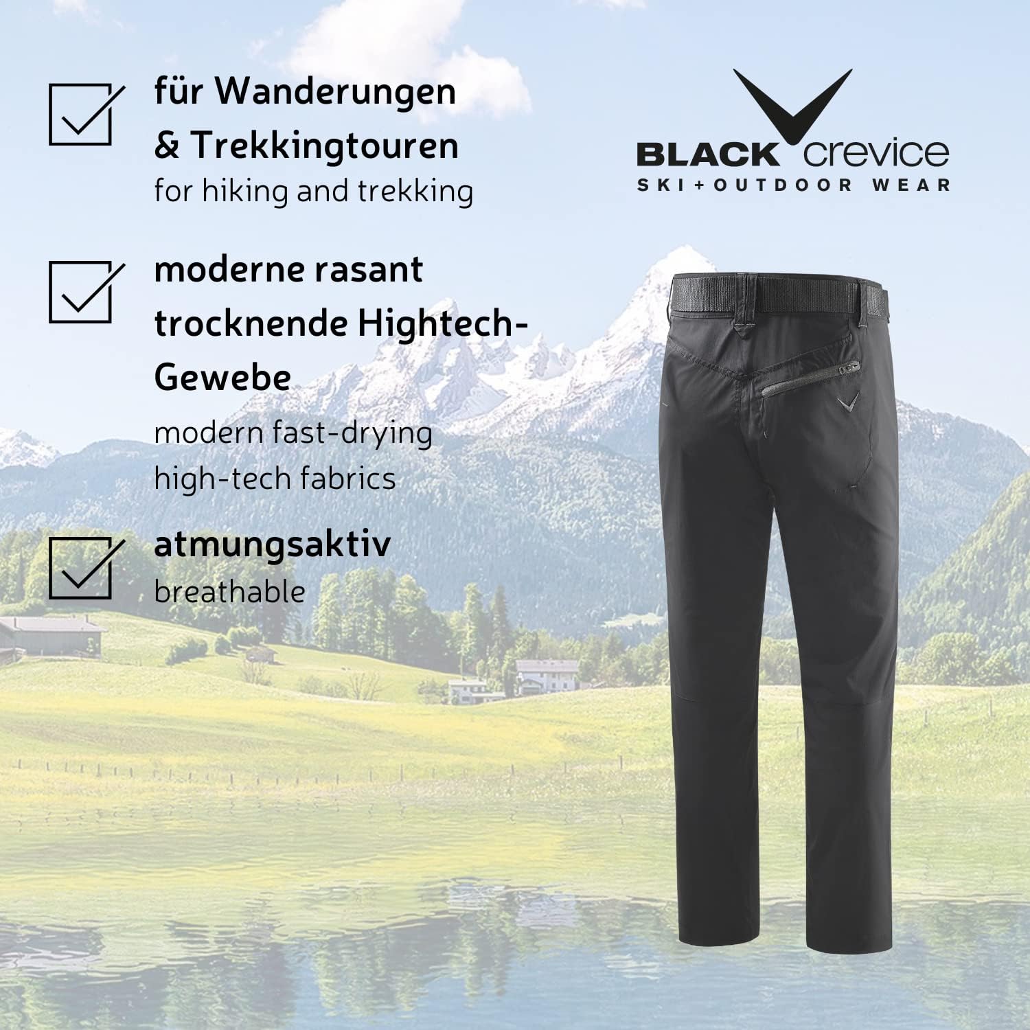 Thumbnail 5 de Black Crevice Pantalon de Trekking pour Homme — Performance et polyvalence pour la randonnée