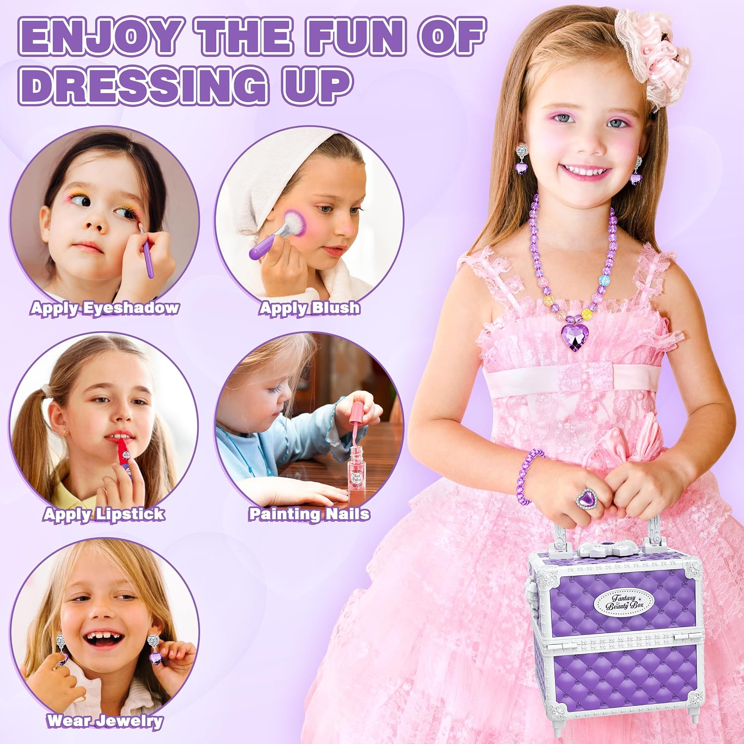 Thumbnail 5 de 99 Pcs Kids Makeup Kit for Girls โ Playset ๐