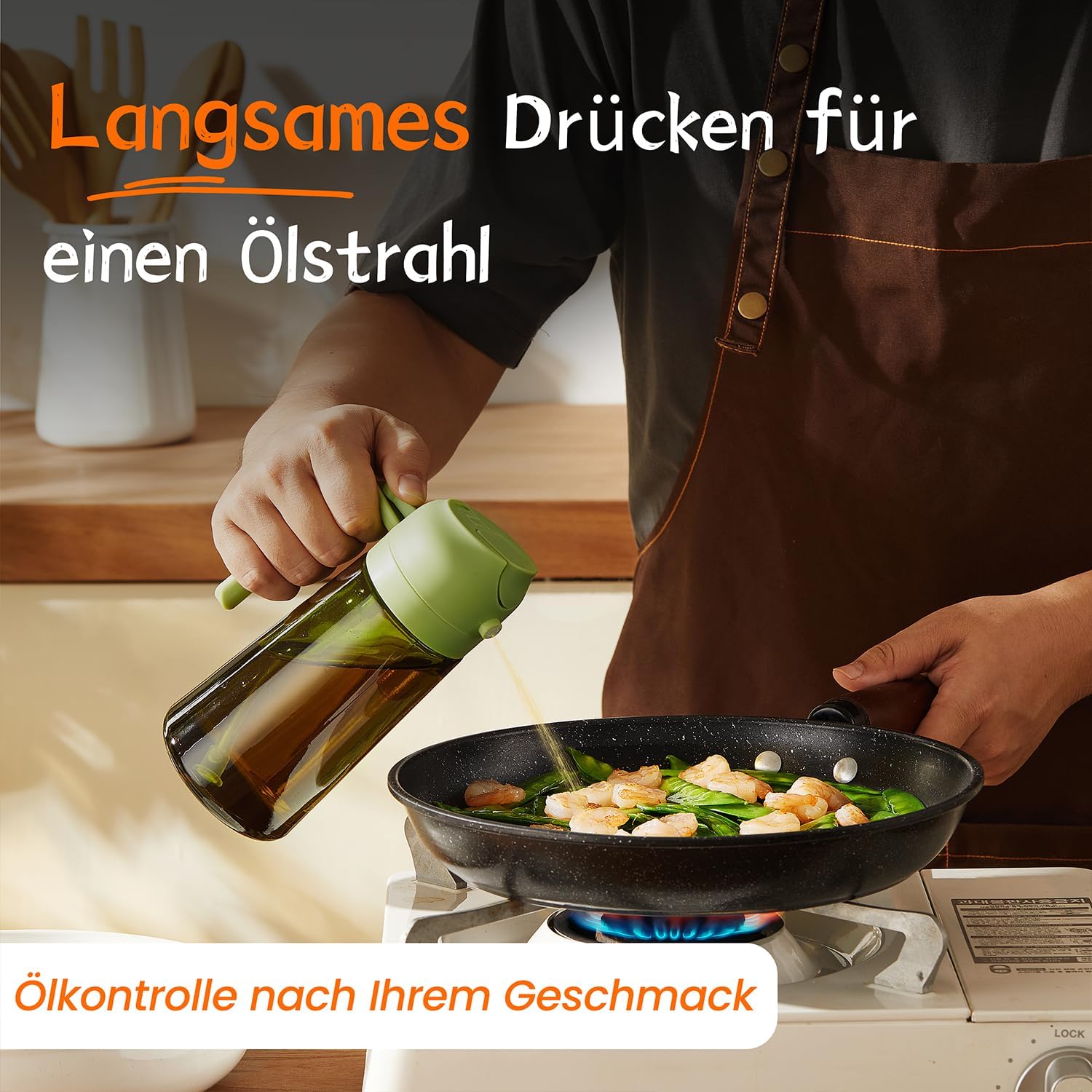 Thumbnail 3 de TrendPlain 16oz Ölsprüher – 470 ml Glasflasche mit 2-in-1 Sprüh- und Gießfunktion