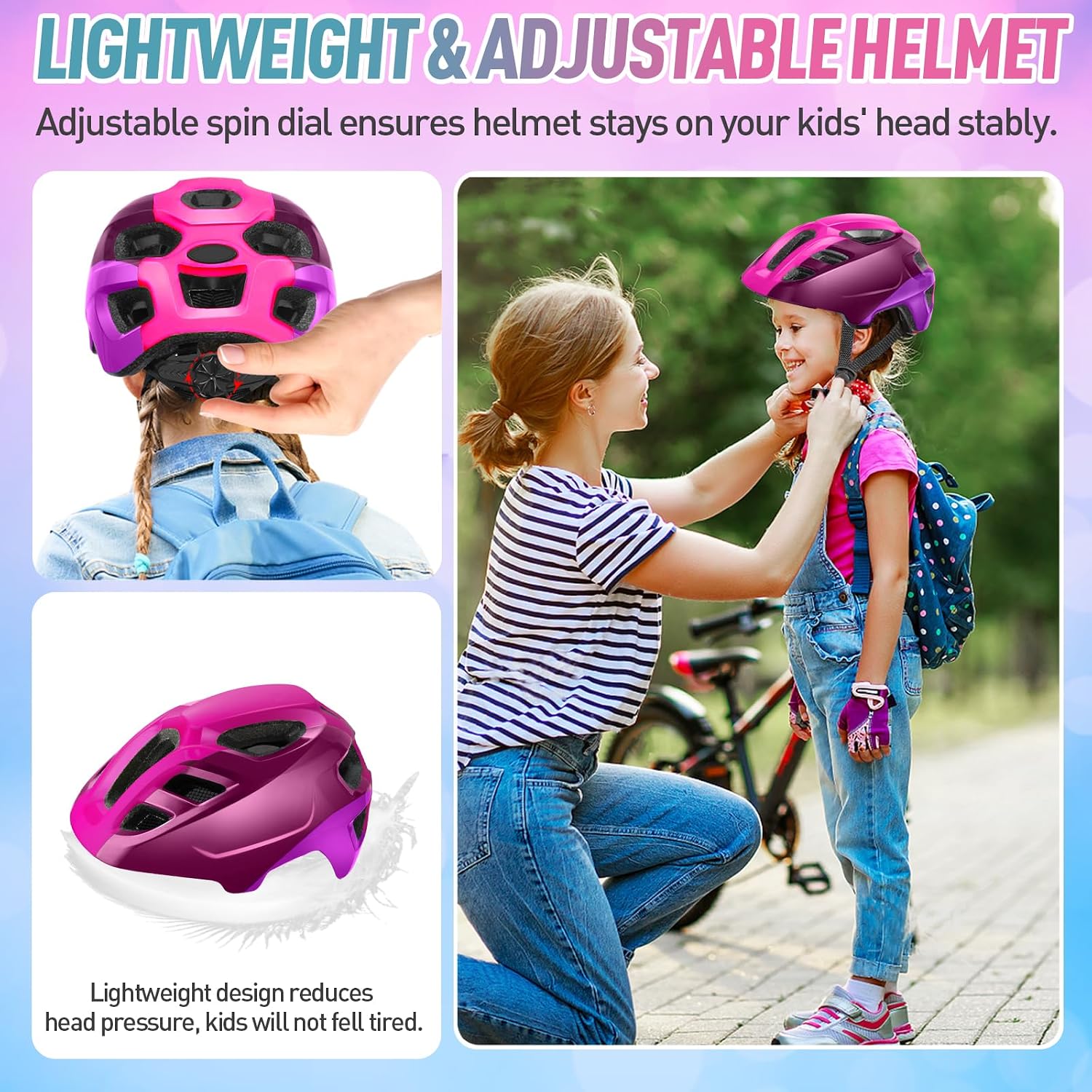 Thumbnail 4 de RaMokey Kids Bike Helmet 50–56cm