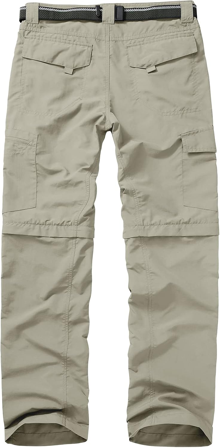 Detalle de mosingle Men’s Walking Hiking Trousers (Safari Zip-Off Lightweight Quick Dry)