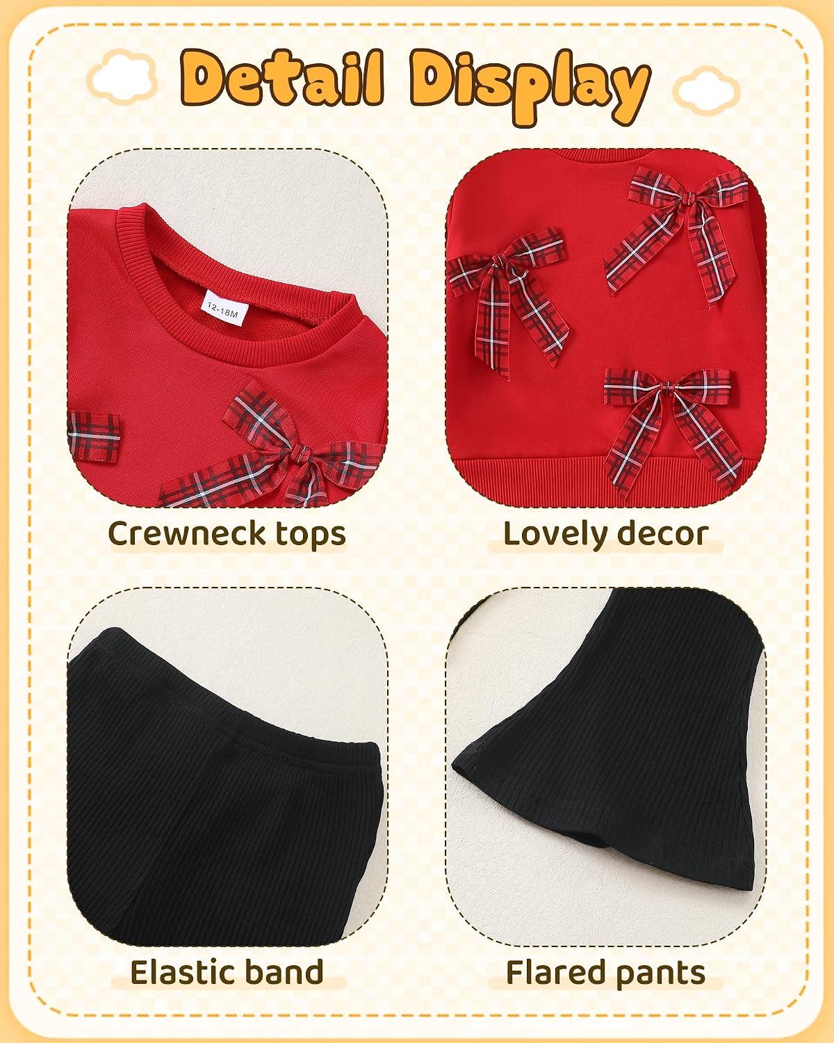 Detalle de Saeaby Girls Outfit Set, 2-Piece