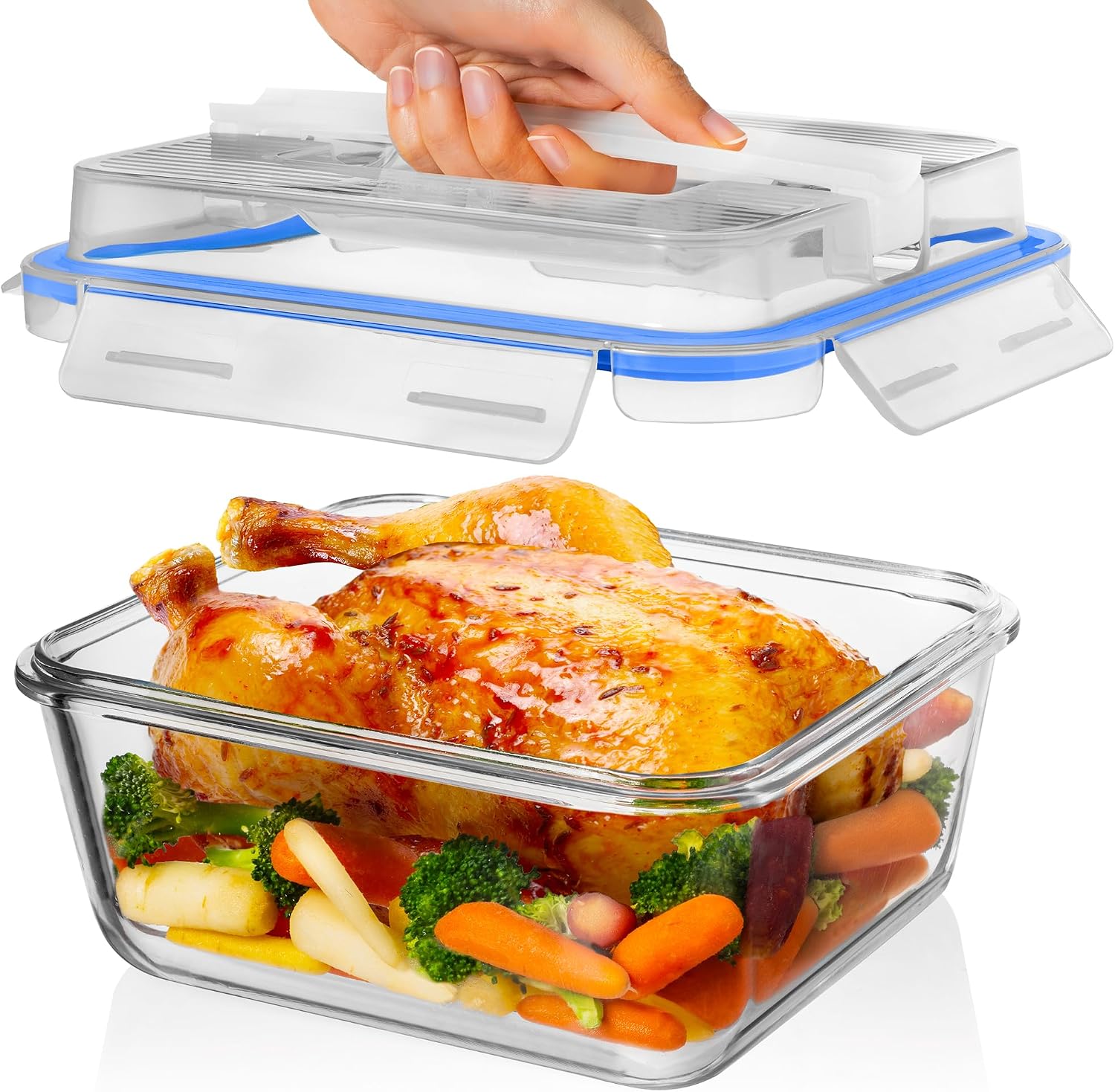 Detalle de Razab Glass Food Storage Container, 2700ml