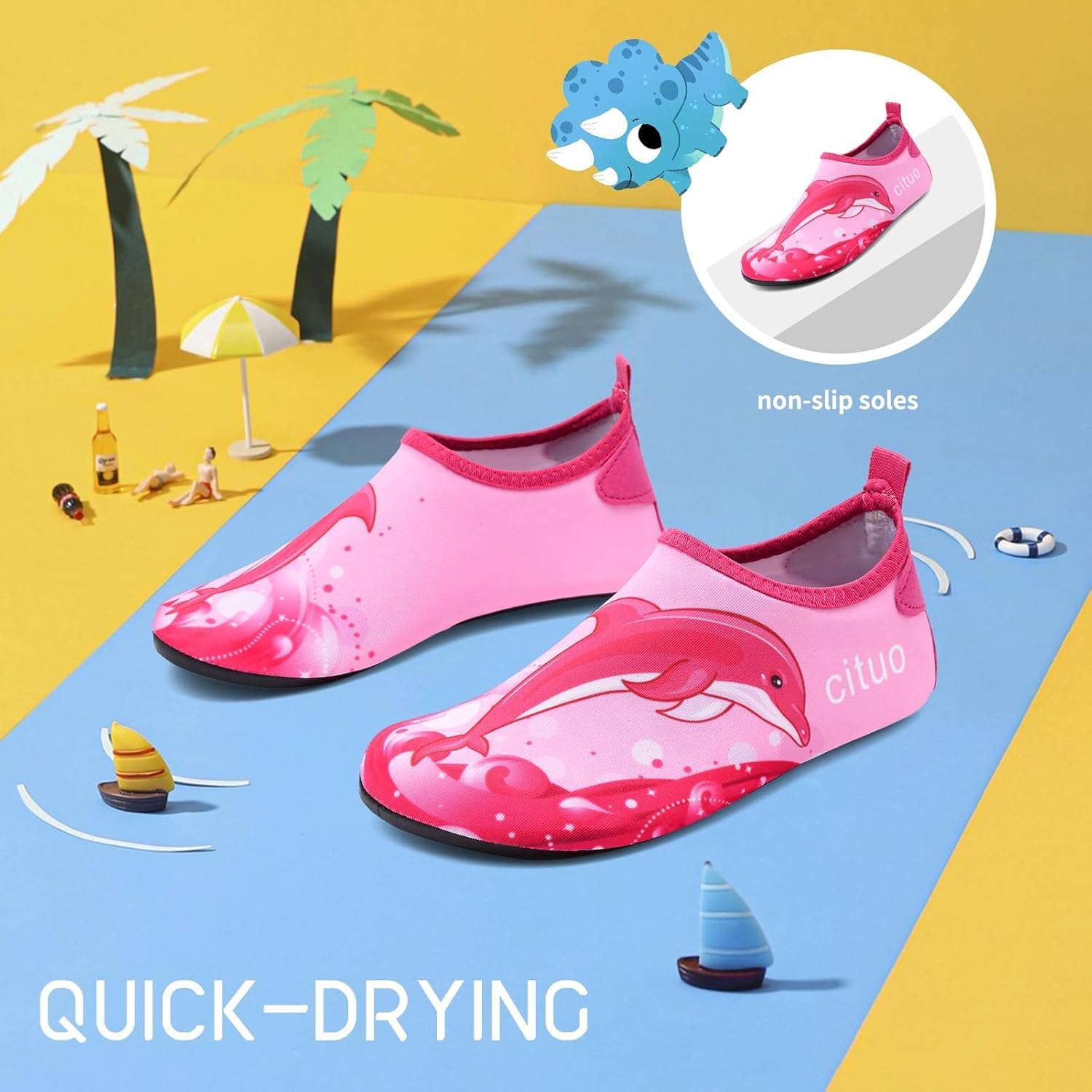 Thumbnail 2 de todaysunny Water Shoes for Kids – Quick Dry, Non-Slip Outdoor Footwear