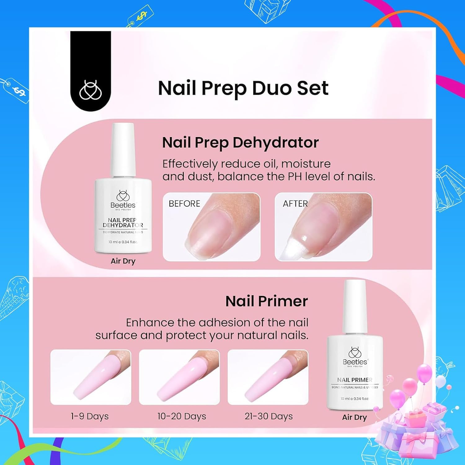 Thumbnail 2 de Beetles Gel Nail Kit 576 pcs Short Almond 💅