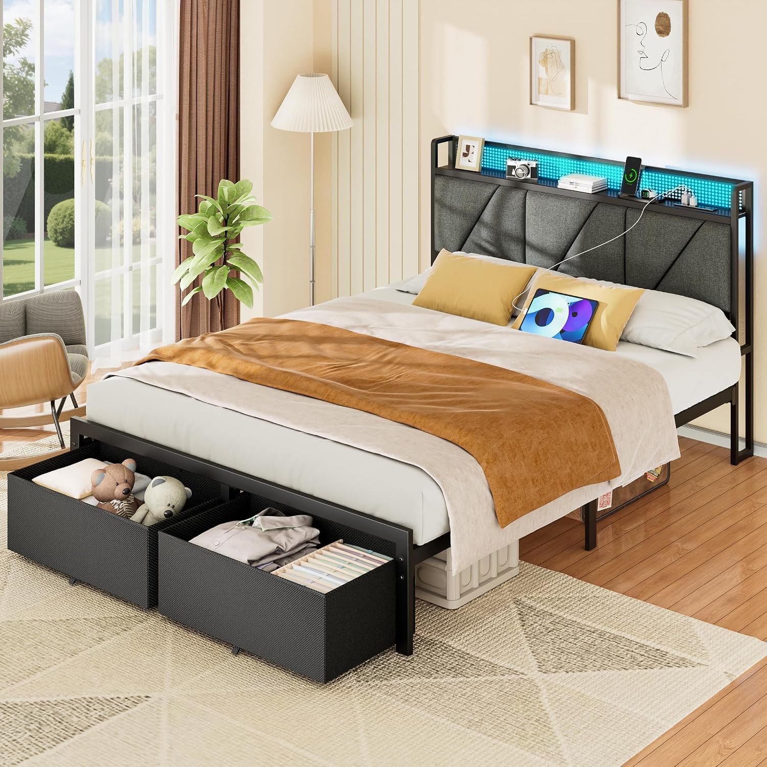 Detalle de Furnulem Queen Bed Frame