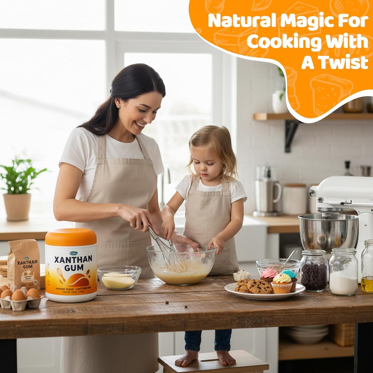 Detalle 2 de Rylenor Xanthan Gum, 10 oz Food-Grade Thickener for Baking and Sauces