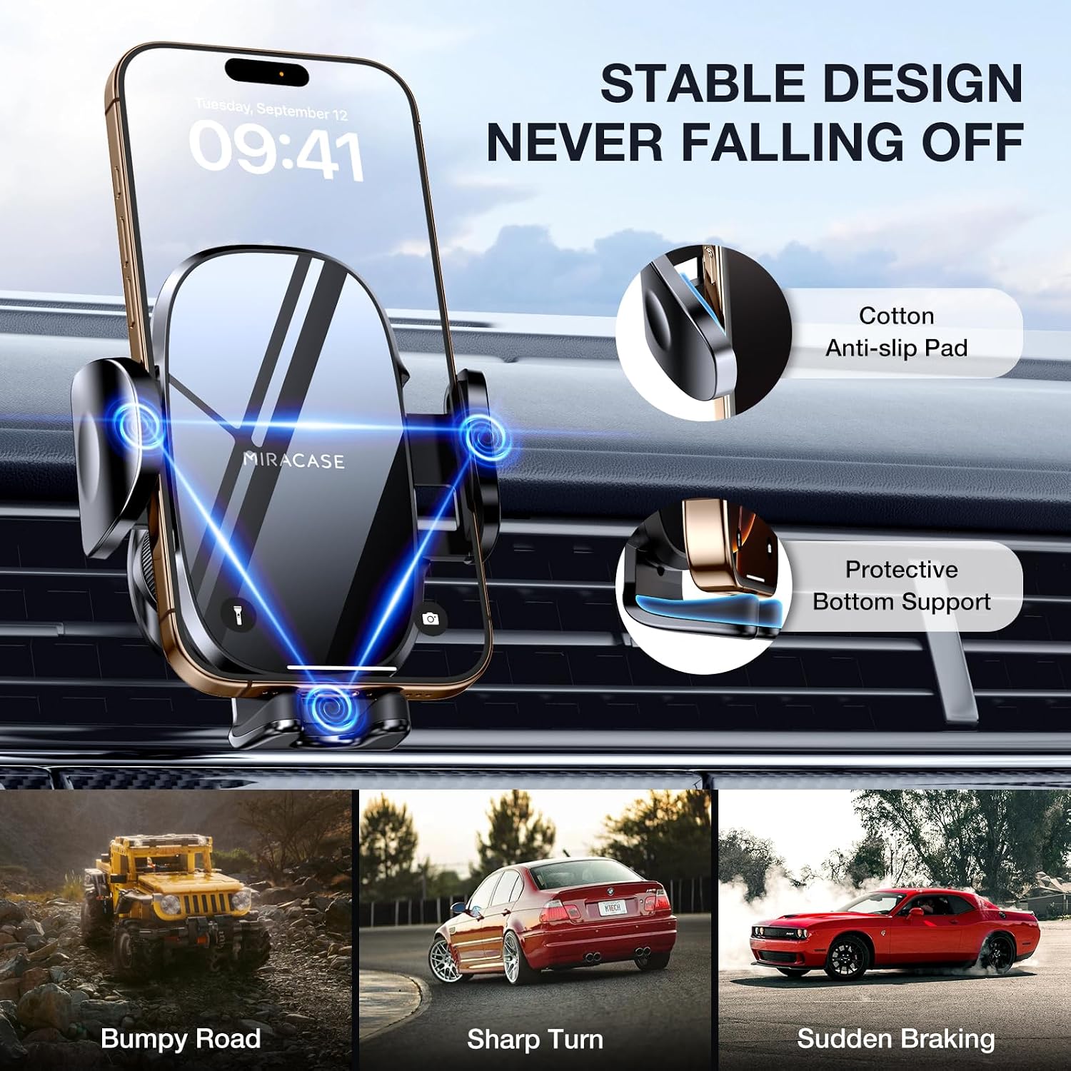 Thumbnail 1 de Miracase Car Phone Holder Air Vent