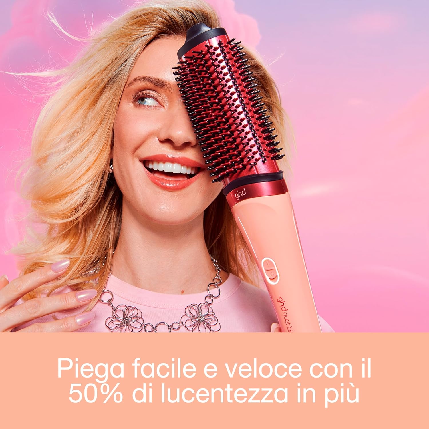 Detalle de ghd Duet Blowdry: Spazzola Asciugacapelli Lisciante 2‑in‑1 con Heat‑Air Xchange