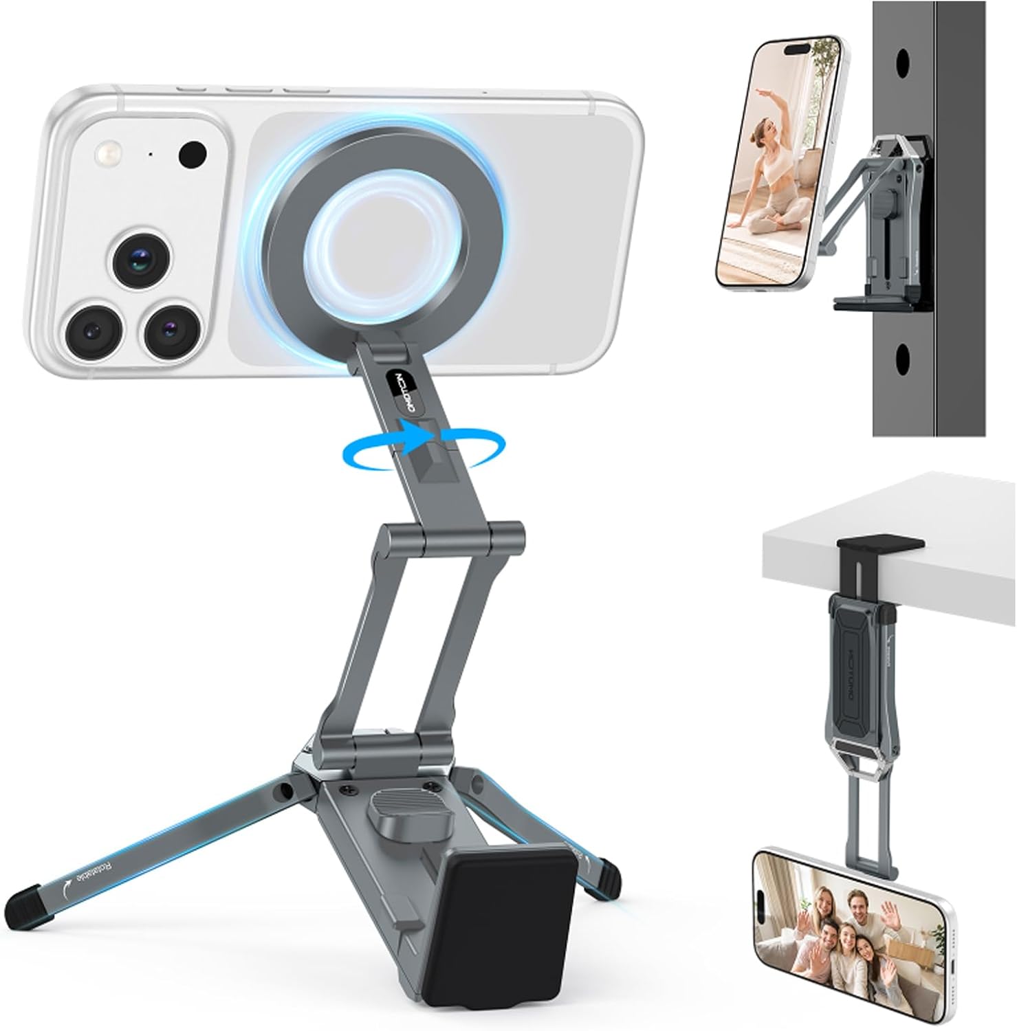 Detalle de OMOTON Magnetic Phone Tripod, Aluminum