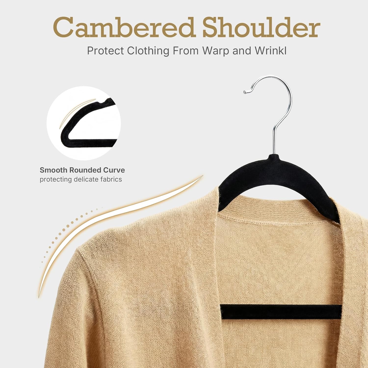 Thumbnail 5 de HOUSE DAY Velvet Non-Slip Suit Hangers 60-pack 👔