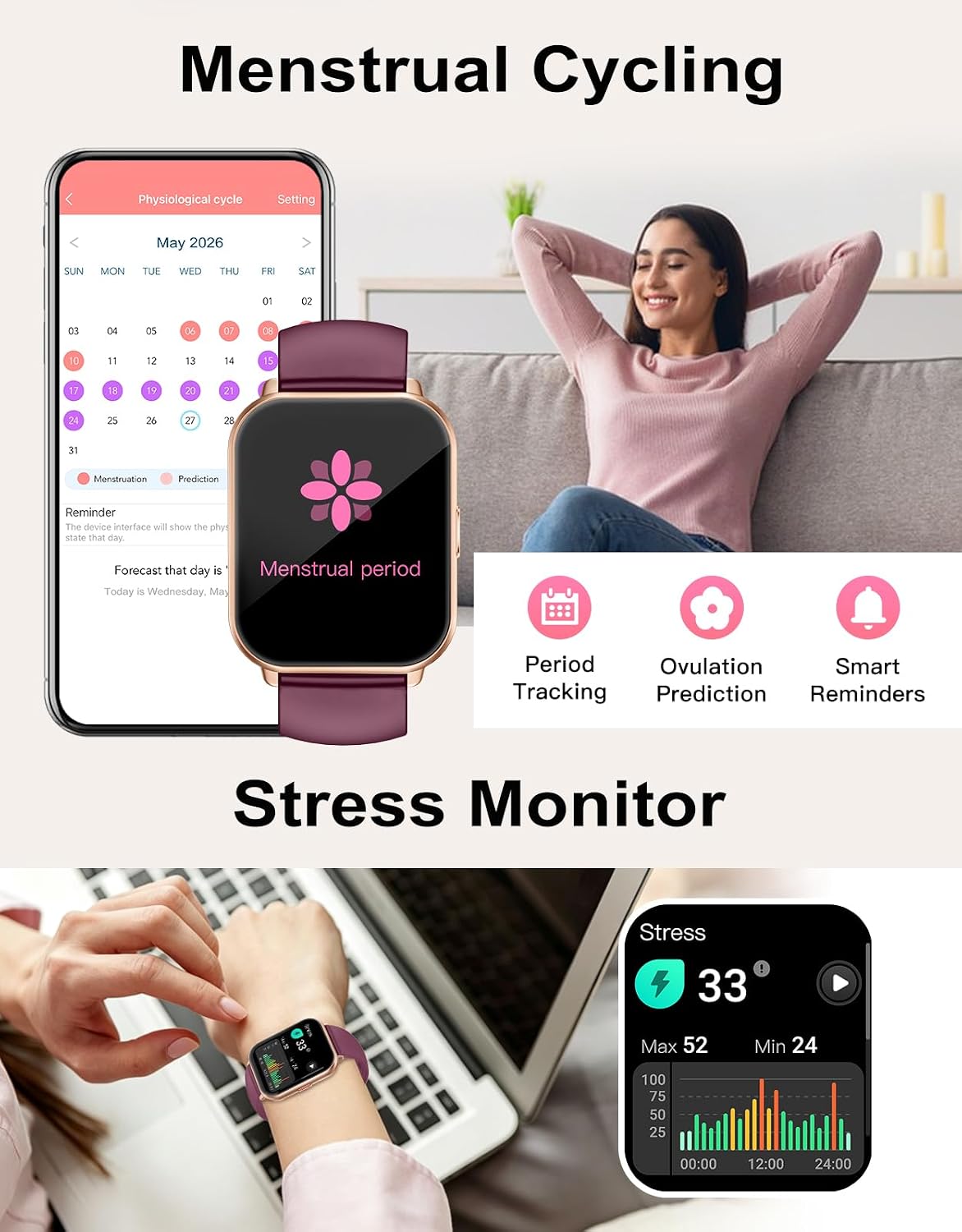 Thumbnail 5 de RUIMEN Smart Watch with SpO2 monitor