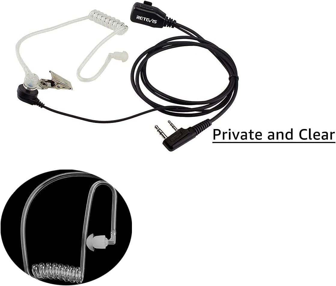 Detalle 2 de Retevis Pinganillo Auricular Antirruido PTT 1 pieza