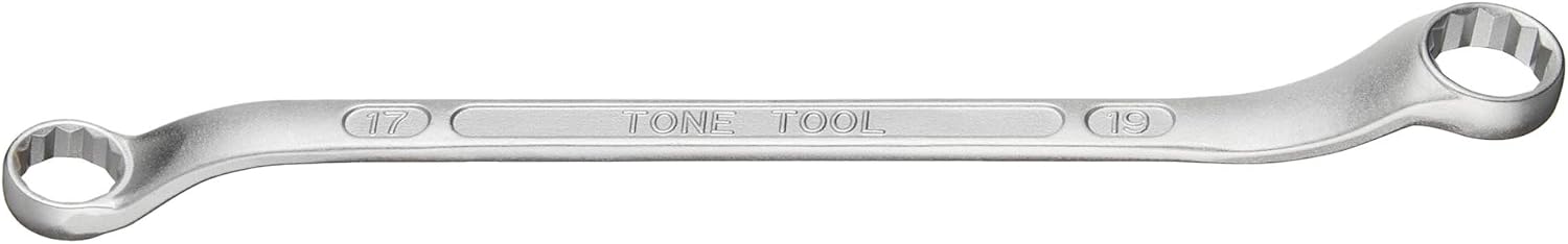 Detalle de トネ(TONE) M44-1719 ロングメカニックめがねレンチ 17×19mm・45°×10°