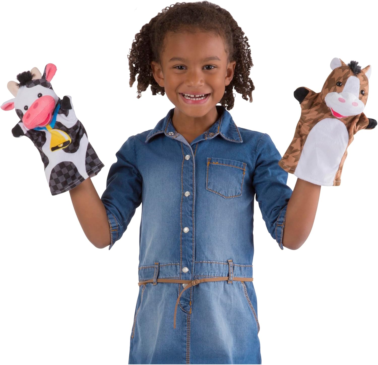 Detalle de Melissa & Doug Farm Friends Hand Puppets Set of 4