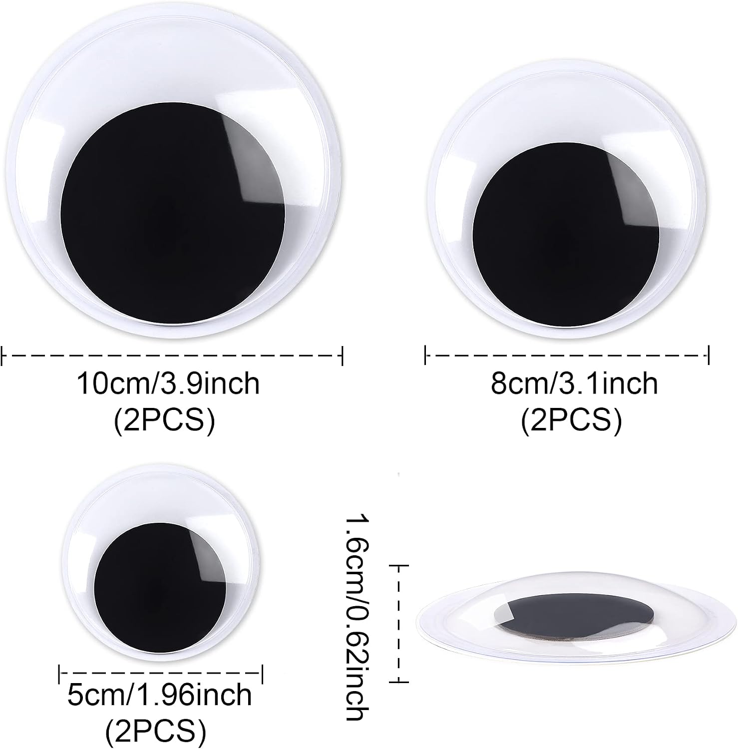 Thumbnail 1 de Googly Eyes, 6-Piece Set