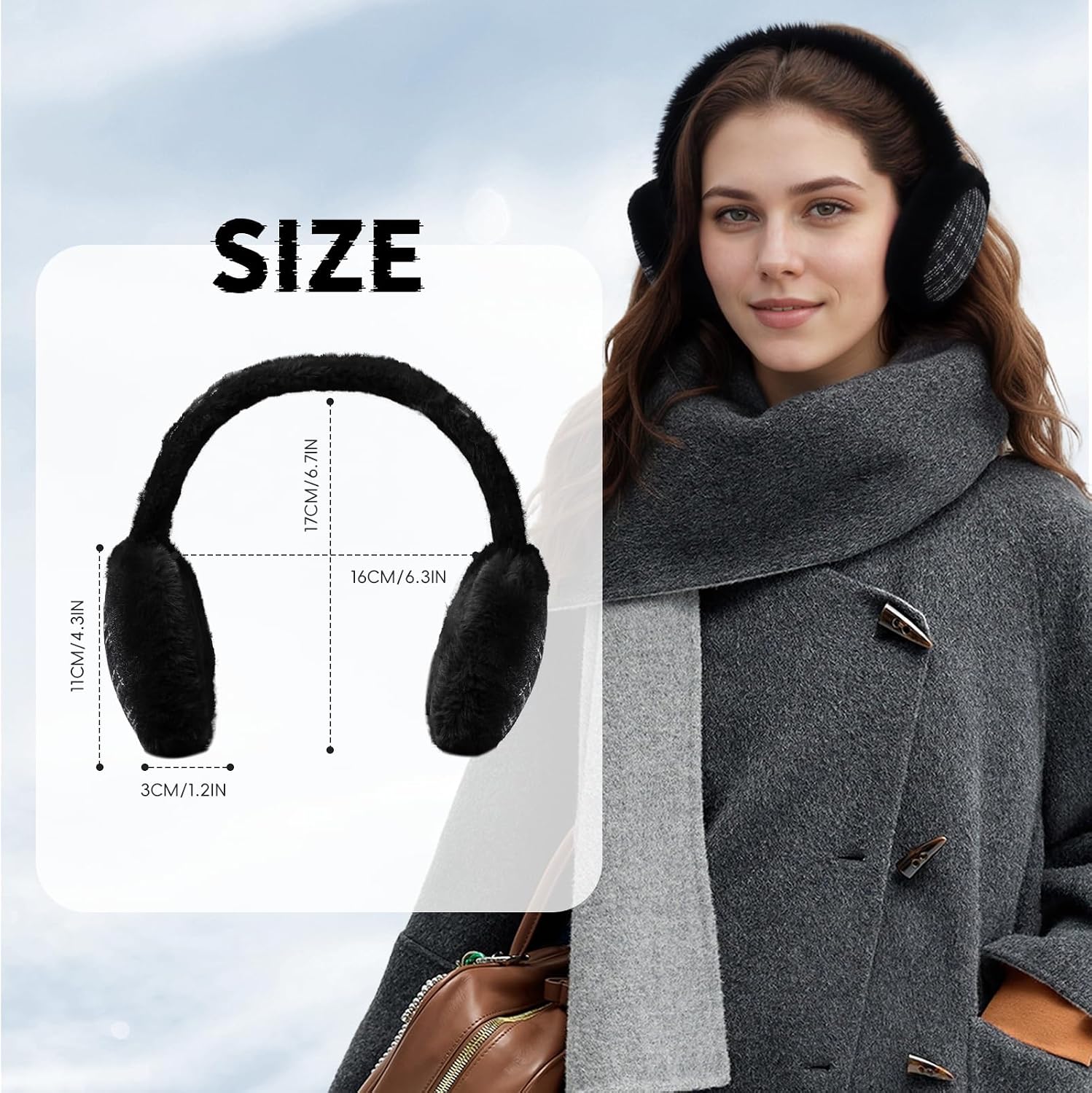 Detalle 2 de Jywmsc Damen Winter-Ohrenschützer 83 g