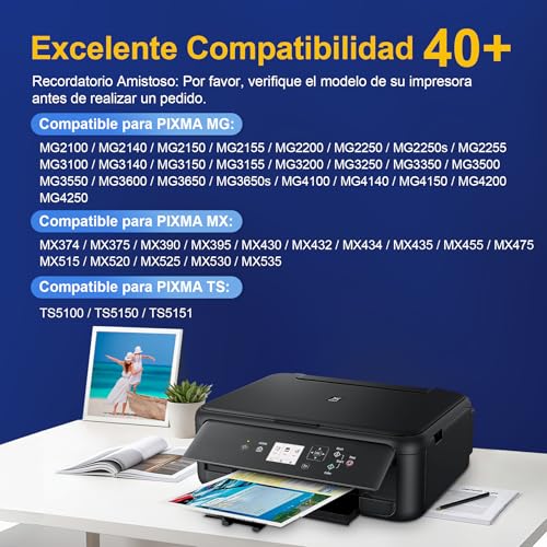 Thumbnail 2 de ColorKing Cartuchos de Tinta PG-540XL CL-541XL compatibles para Canon Pixma (1 Negro + 1 Tricolor)