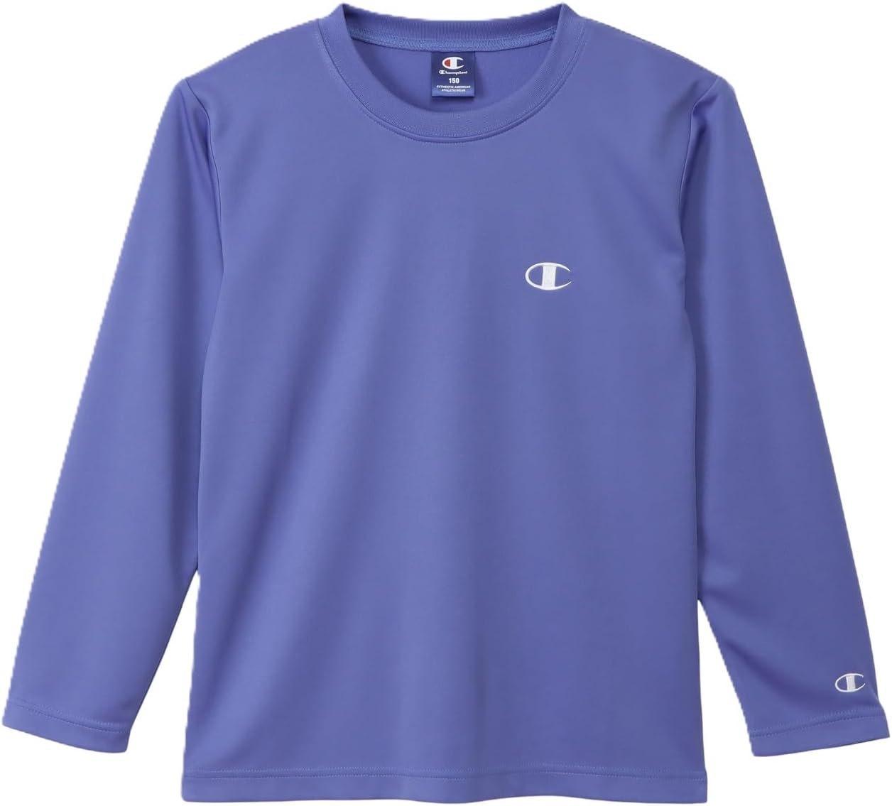 Detalle de Champion CK-BS401 キッズ長袖Tシャツ 吸水速乾メッシュ・UVカット・ワンポイント刺繍
