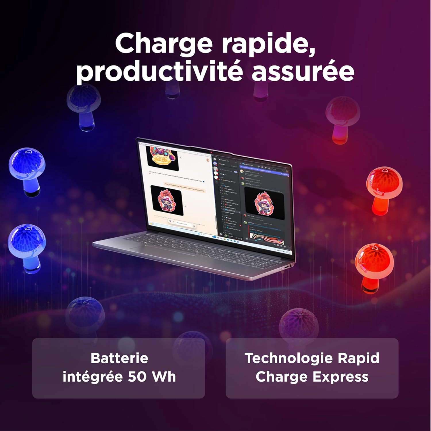 Thumbnail 5 de Lenovo IdeaPad Slim 3 16IRH10 (16") : Core i5, 16 Go RAM, SSD 512 Go et clavier AZERTY gris