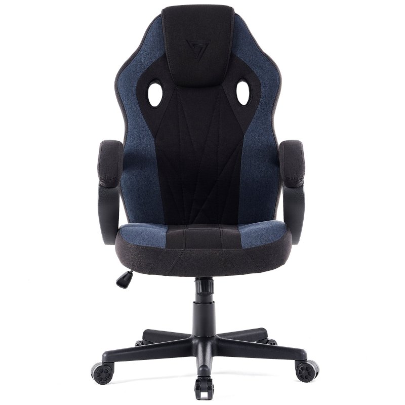 Detalle 2 de Sense7 Prism Tela Silla Gaming Negra/Azul: comodidad y ergonomía para largas sesiones