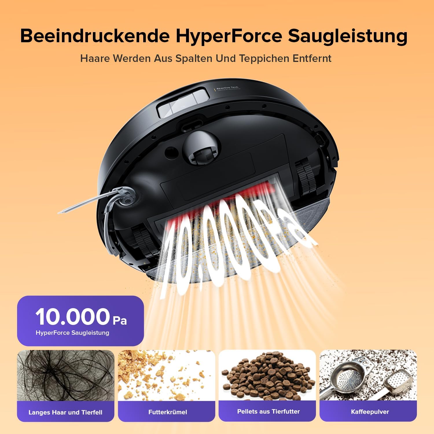 Thumbnail 1 de roborock Q10 S5-Set Saugroboter mit Wischfunktion – 10.000 Pa Saugkraft
