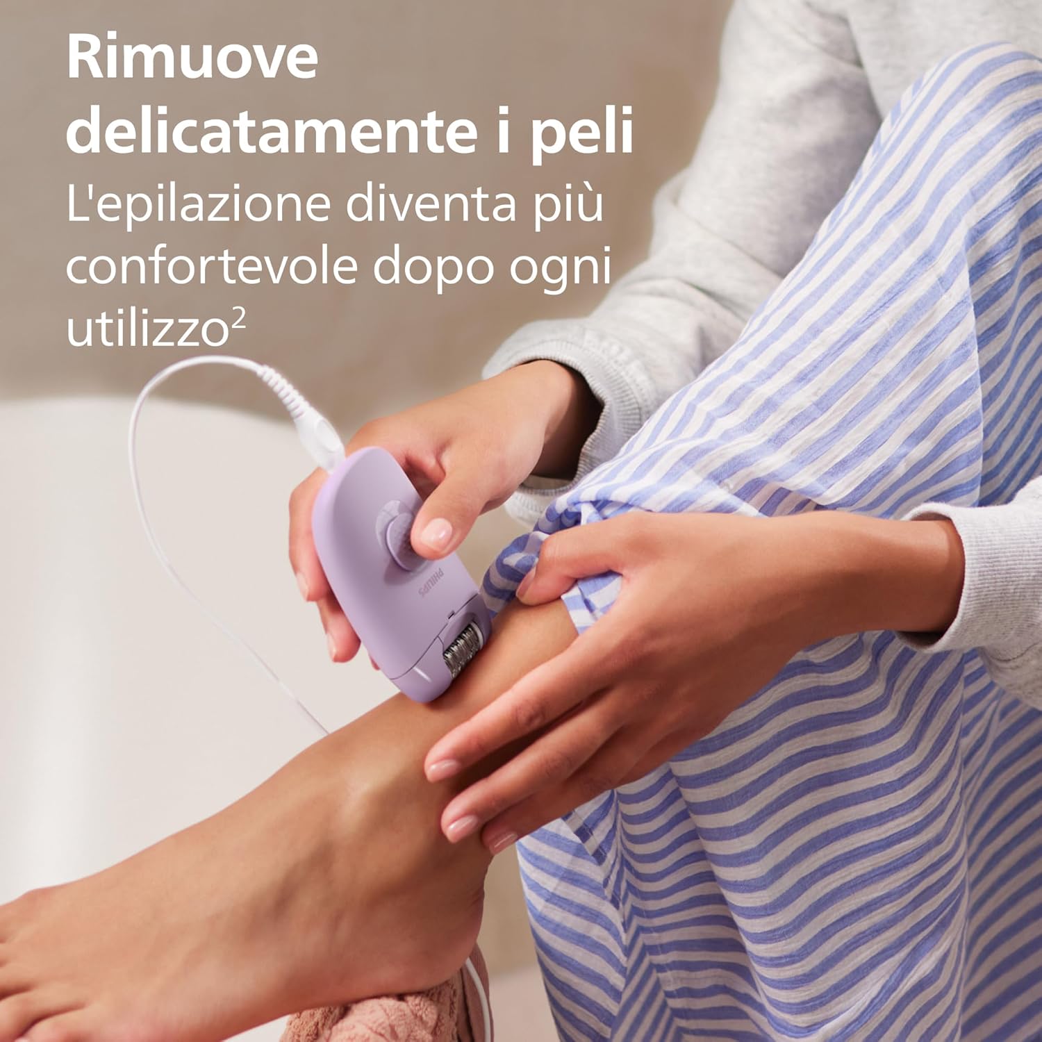 Detalle 2 de Philips epilatore Serie 2000 BRE237/00 0,5 mm