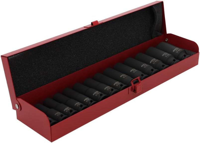 Detalle de SIGNET 22296 3/8ドライブ 14点ミリ用ディープインパクトソケットセット 8~22mm