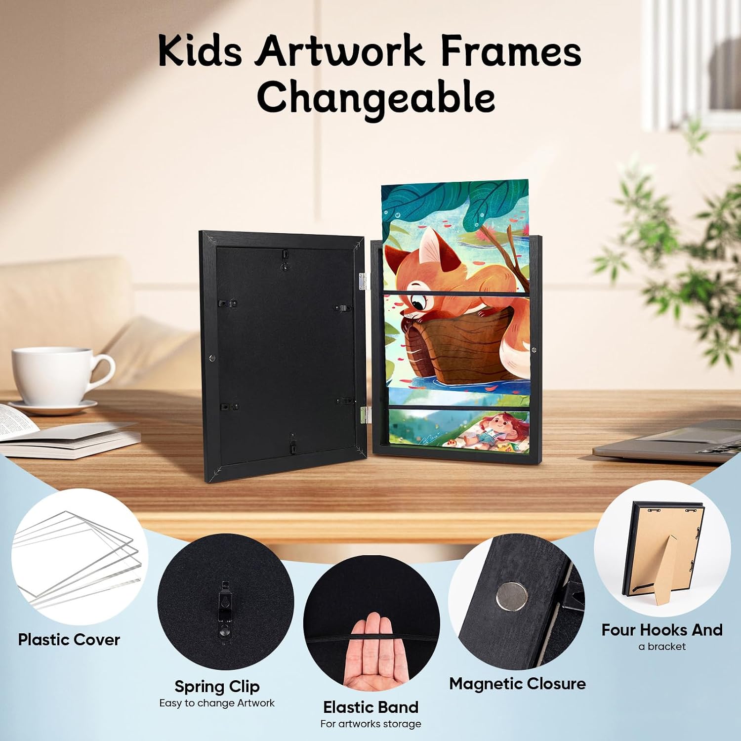 Detalle 2 de Wesellcan Kids’ Art Frames, 3-Pack