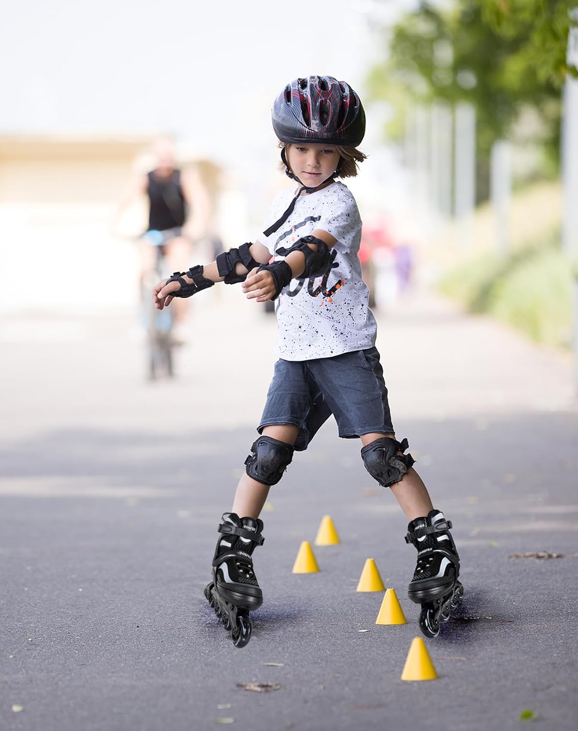 Thumbnail 5 de Higfra LED Light-Up Inline Skates for Kids, 4-Size Adjustable, 82A PU Wheels