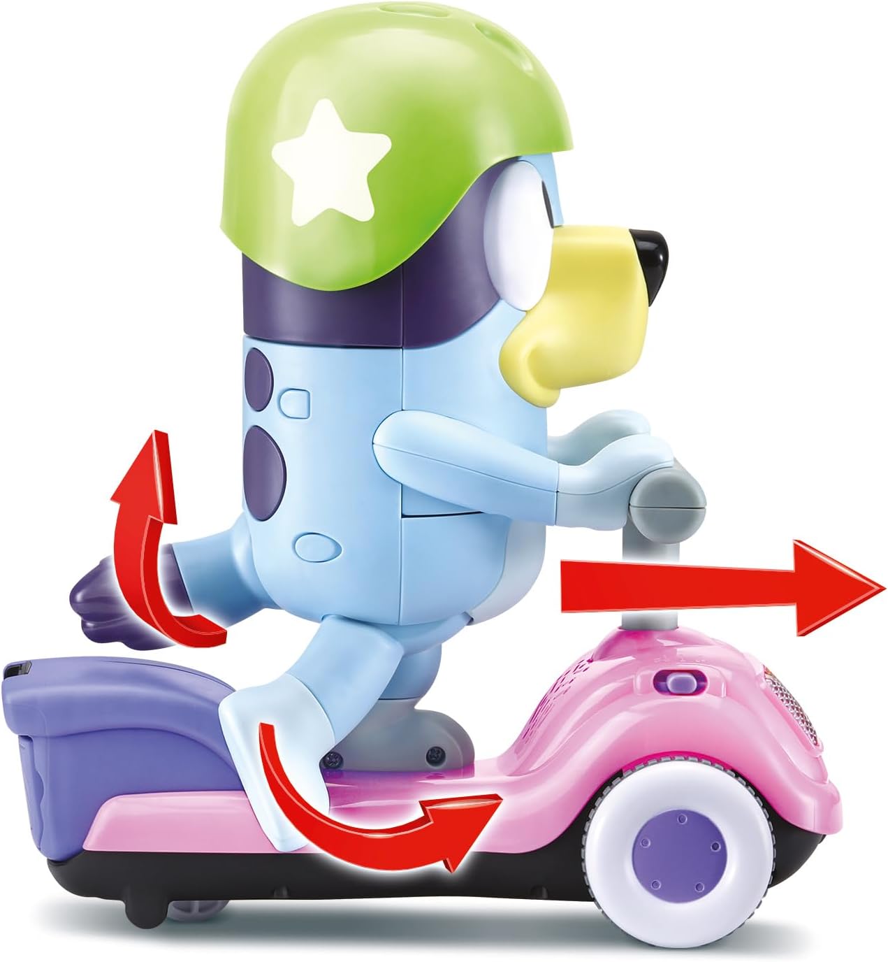 Detalle de VTech Bluey Trottinette Interactive éducative pour Enfants à partir de 3 Ans – Version ESP