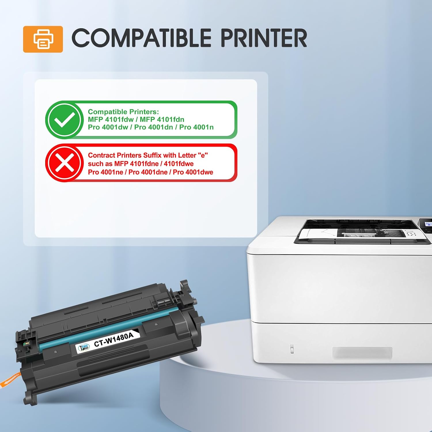 Detalle de Cool Toner 148A Black Toner Cartridge, 2-Pack with Chip, 2,900-Page Yield