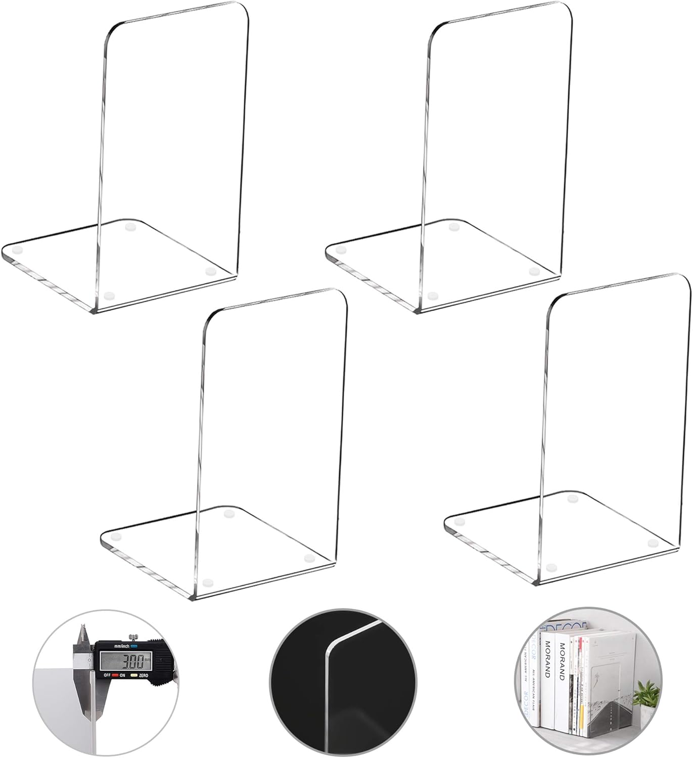 MerryNine Acrylic Bookends Pair