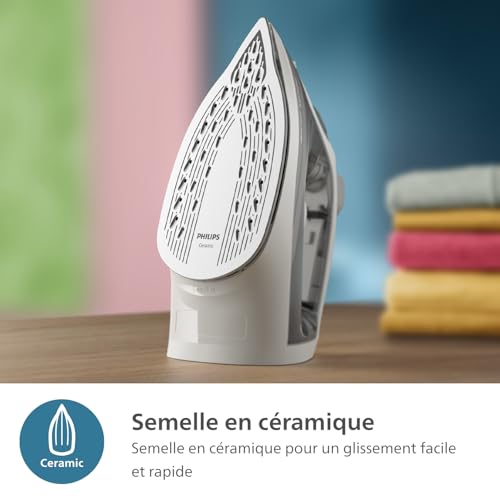 Thumbnail 2 de PHILIPS Fer à repasser 2000 W — vapeur 25 g/min, semelle céramique, réservoir 250 ml