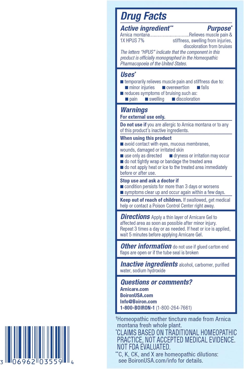 Thumbnail 6 de Boiron Arnicare Gel for Relief of Joint, Muscle Pain, and Swelling (2.6 oz) – Fragrance-Free & Non-Greasy