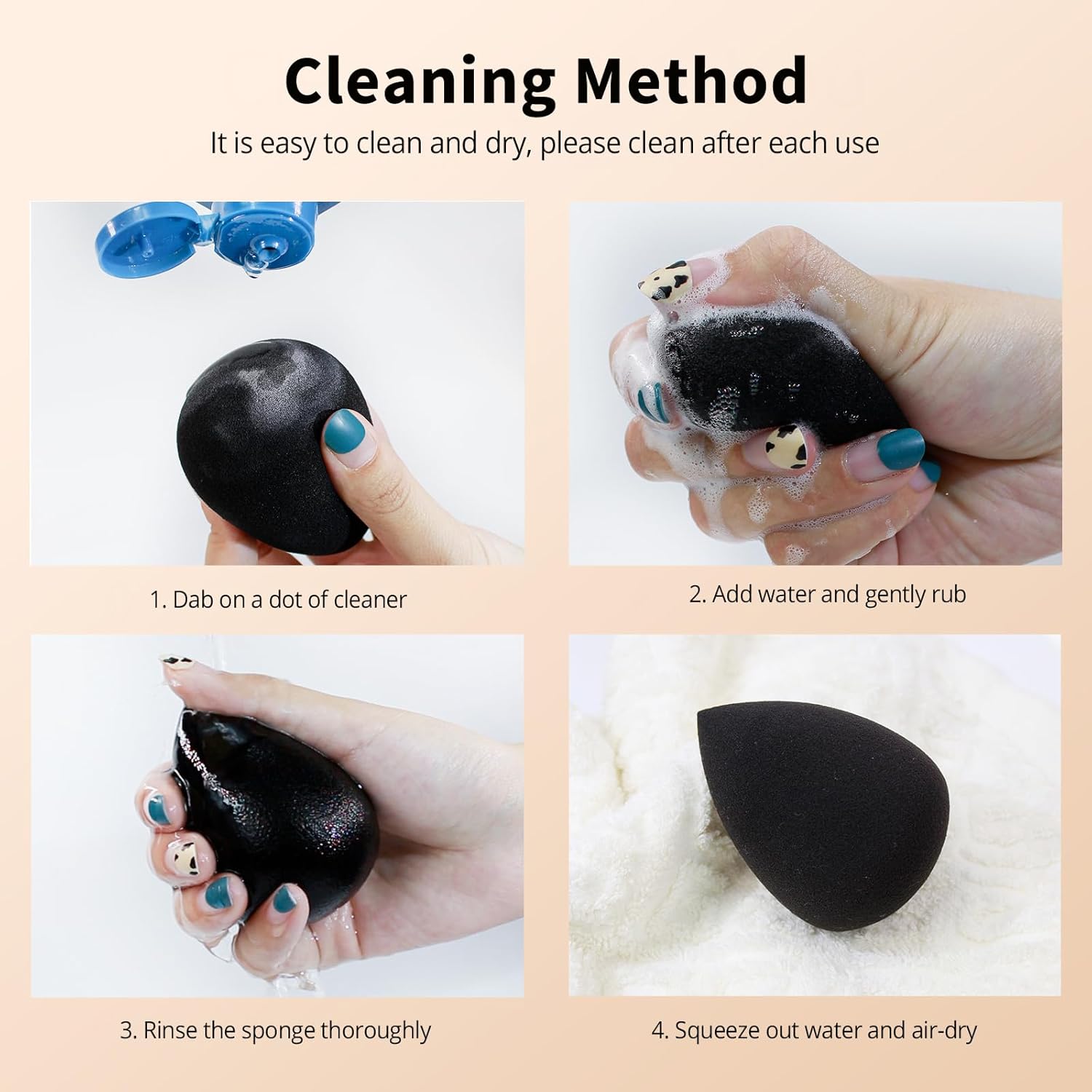 Thumbnail 6 de BEAKEY Makeup Sponge Set 5 pcs ๐