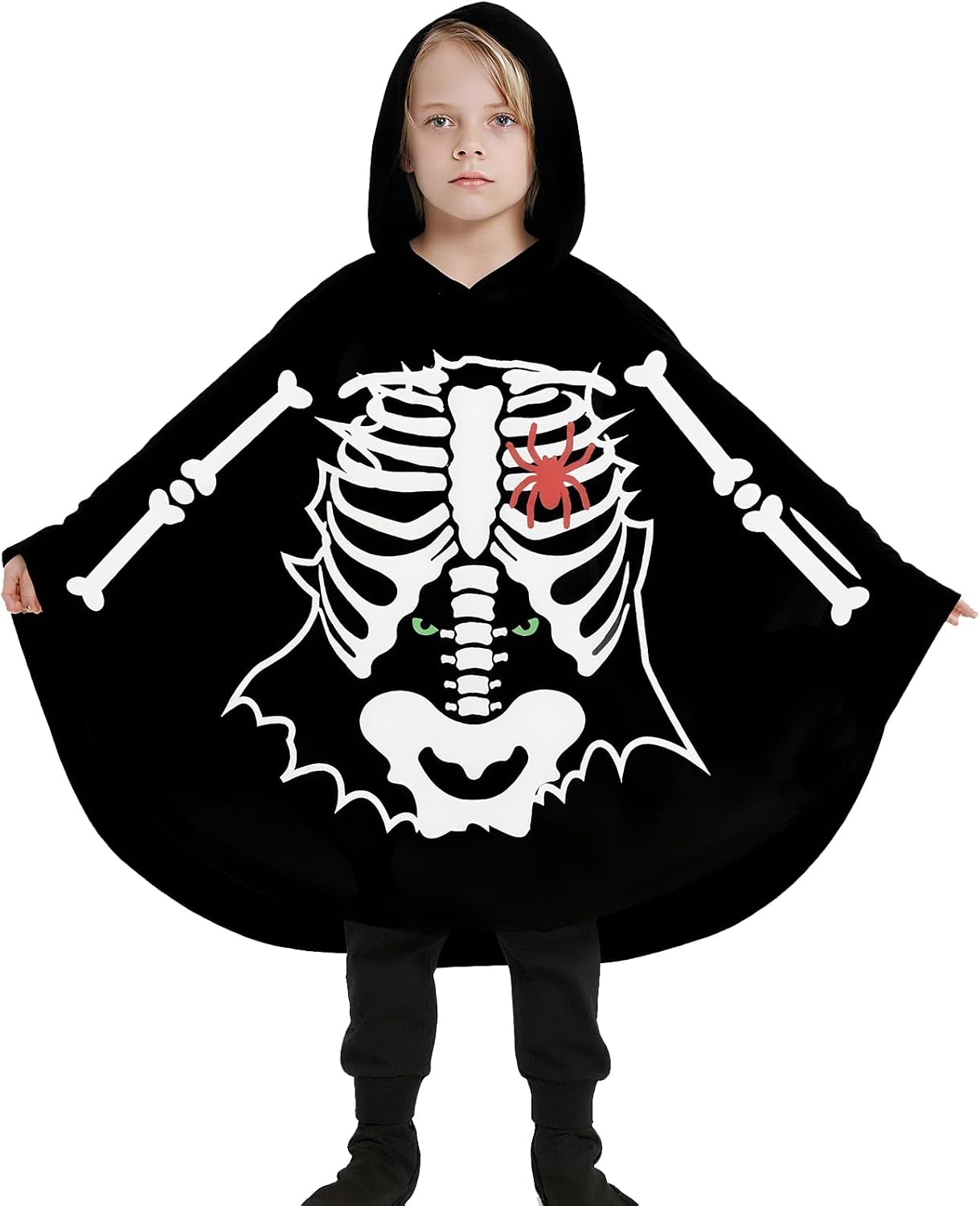 Thumbnail 6 de Hovershoes Kids Halloween Cape Glow in the Dark (3-12Y) – Comfortable Luminous Costume Cloak for Trick or Treat