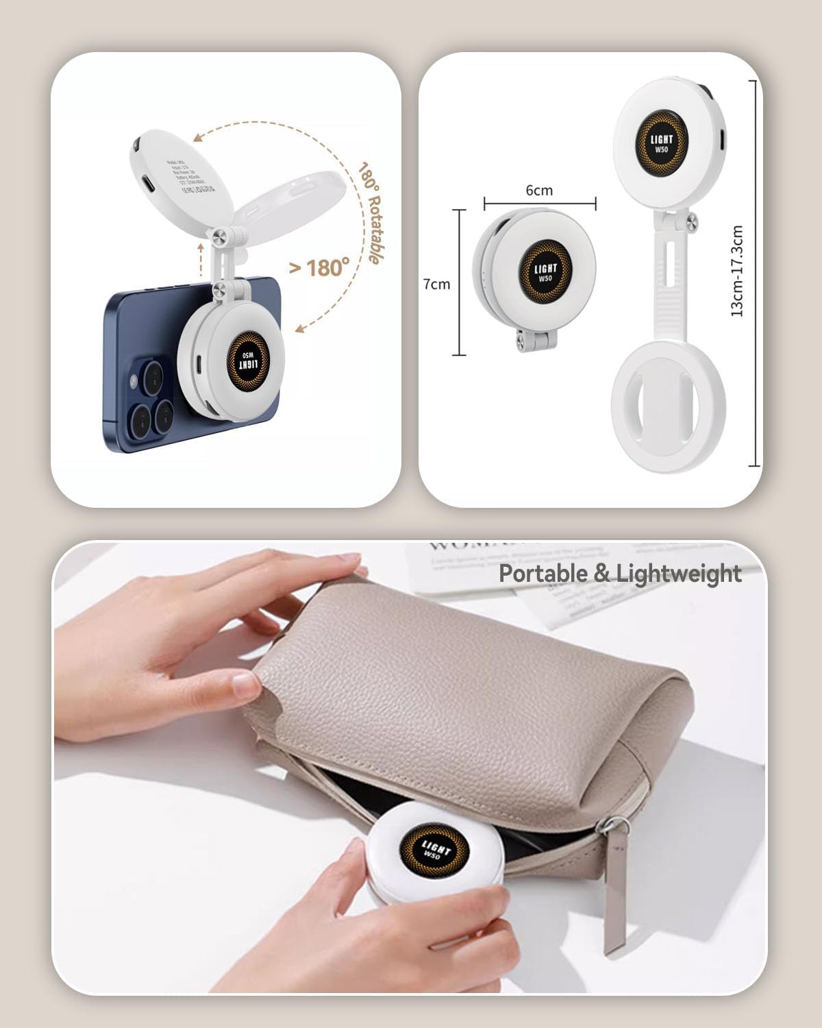 Thumbnail 3 de Magnetic Selfie Light for iPhone