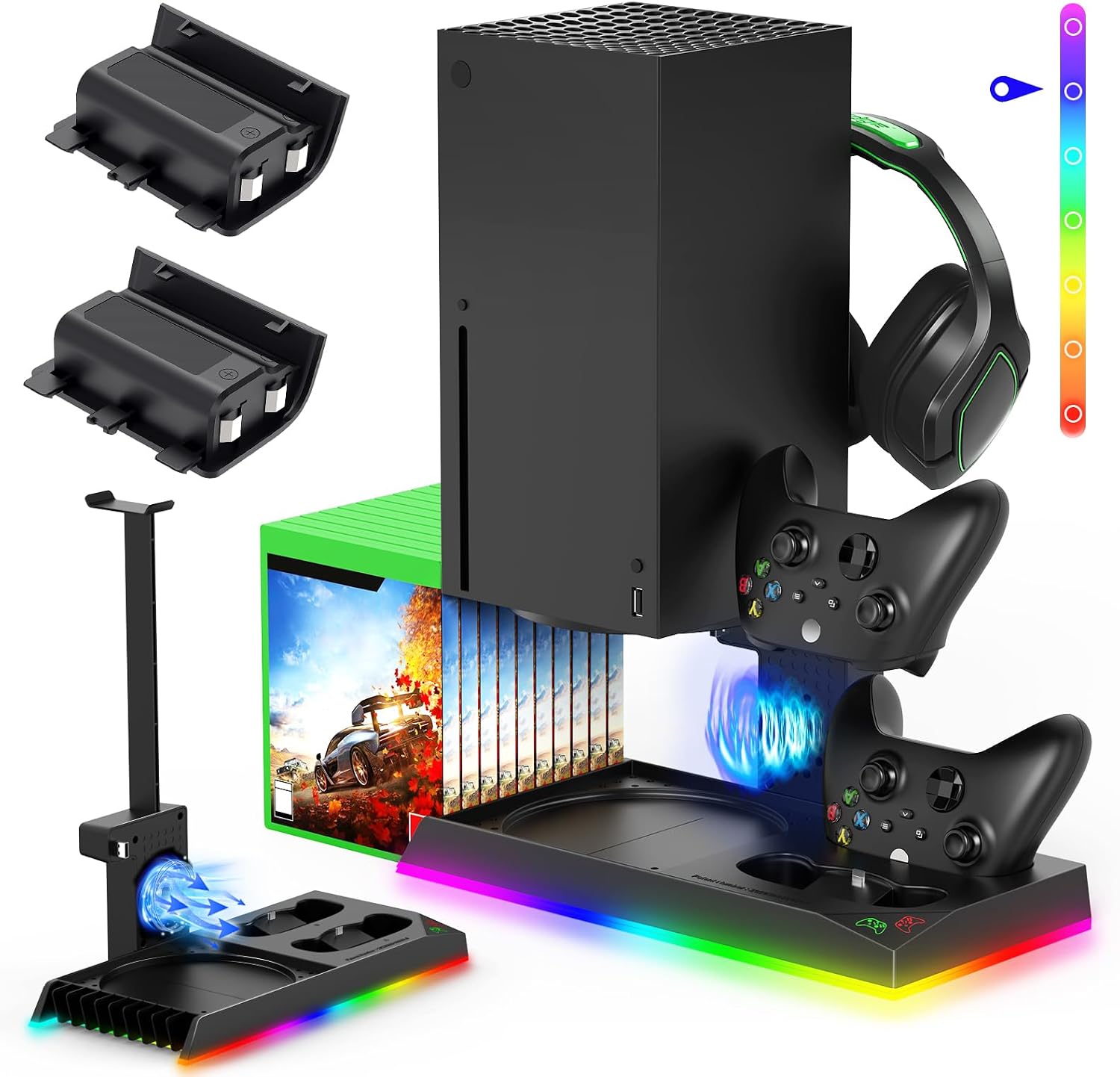 Detalle de FYOUNG Upgraded Cooling Stand and Charging Station for Xbox Series X