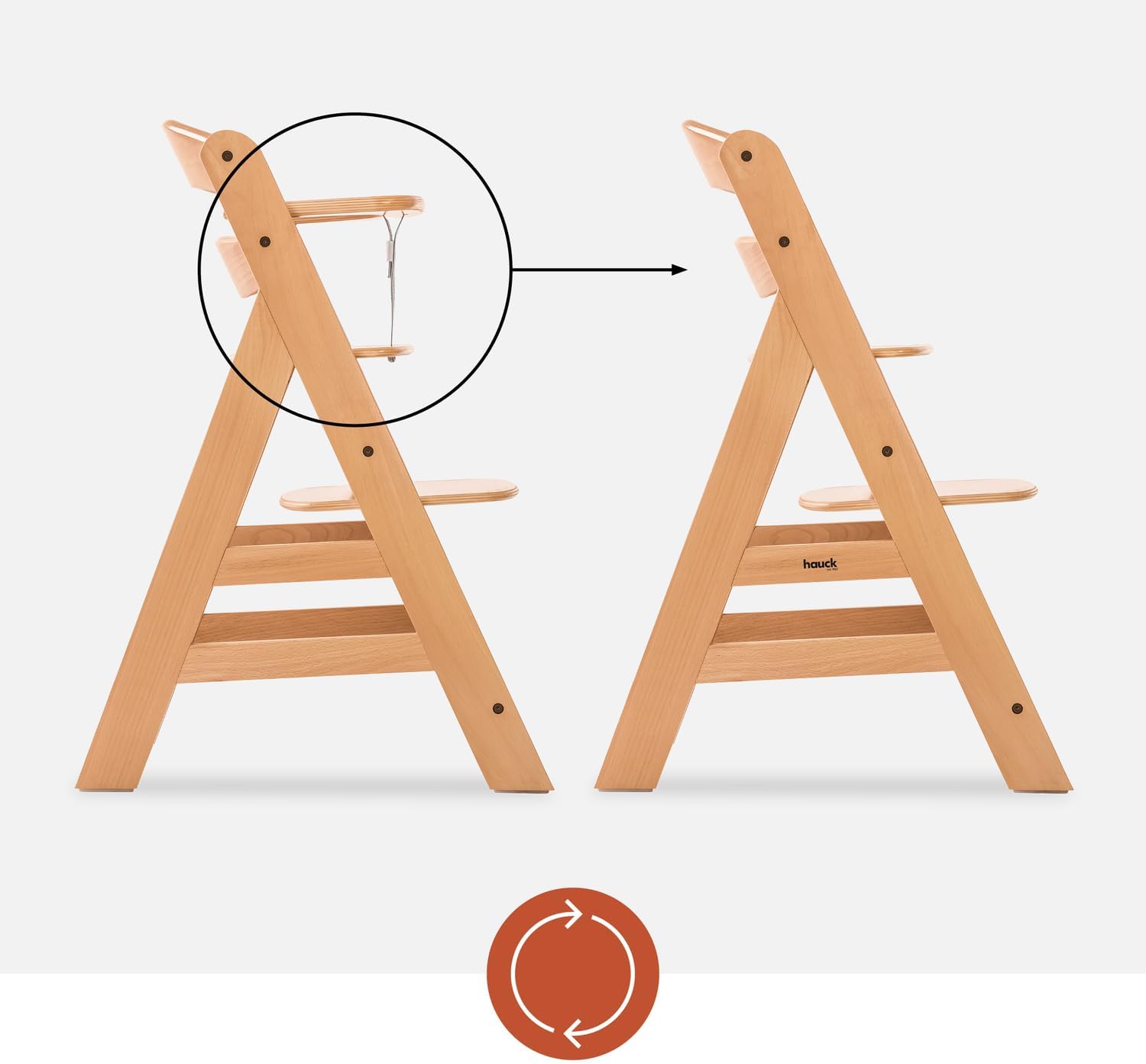 Thumbnail 6 de hauck Alpha+ Natural Wooden High Chair – adjustable, sustainable beechwood from FSC forests