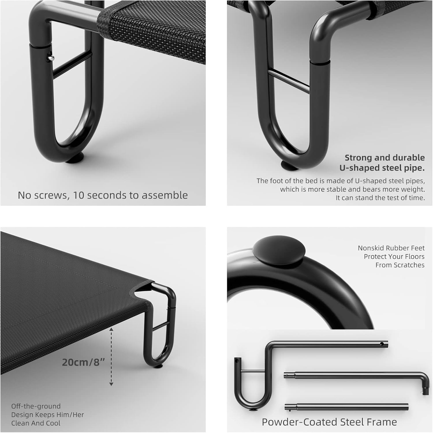 Thumbnail 3 de FAYDUDU elevated dog bed, large