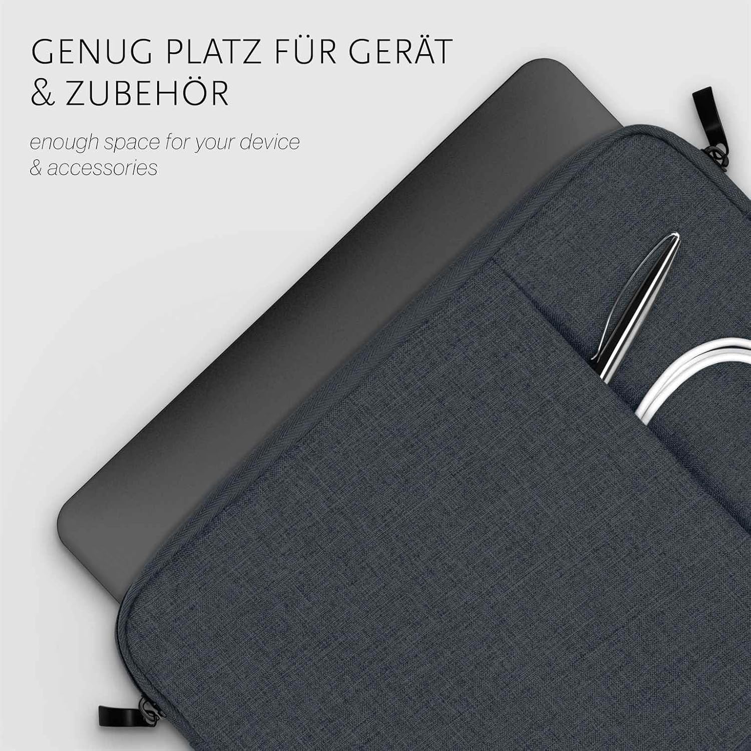 Thumbnail 1 de moex Dash Case DC-2338-DU-BLAU beschermhoes voor Galaxy Tab S10 Plus met rits