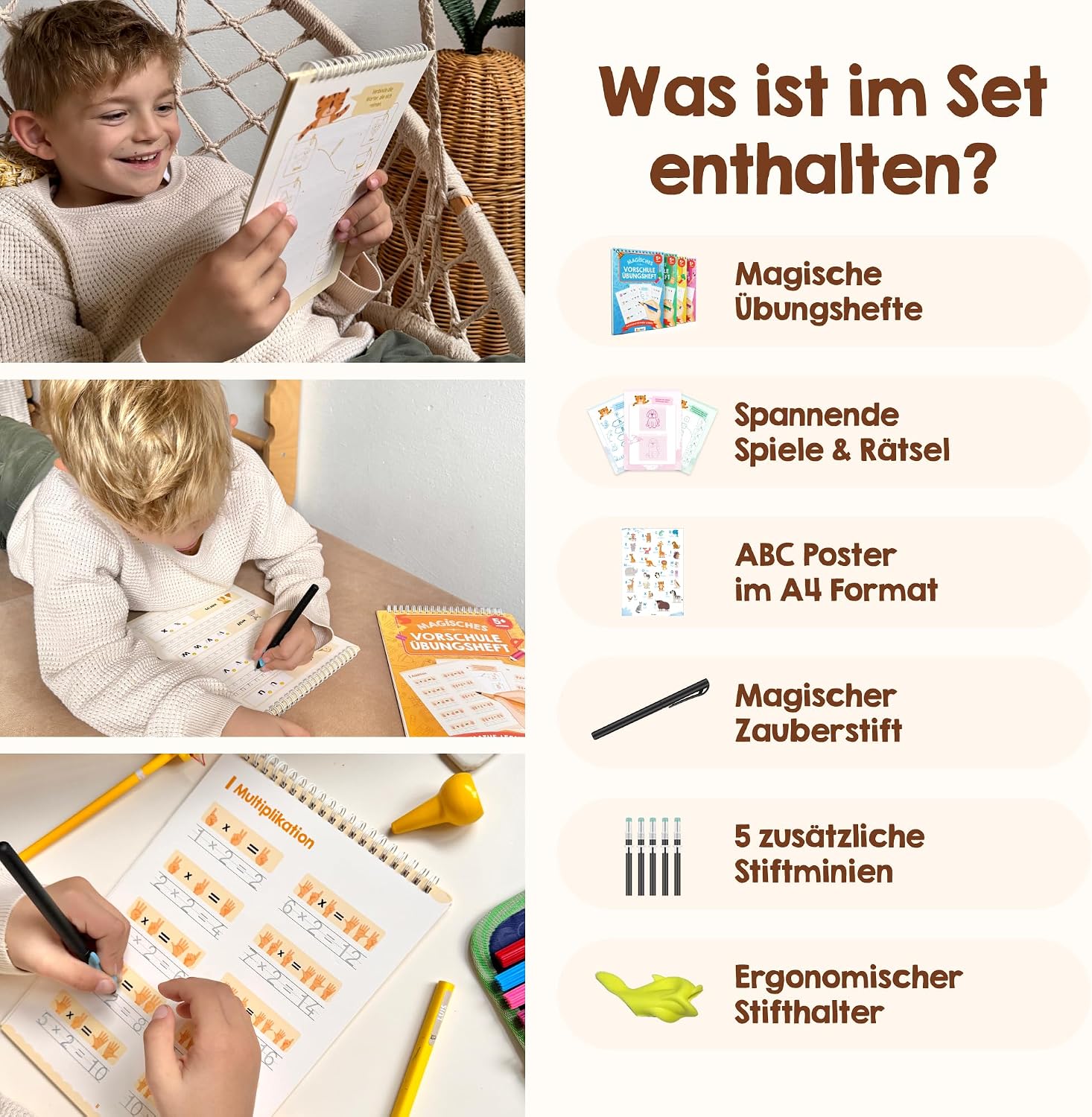 Thumbnail 4 de Edubini Magische Vorschule Übungshefte 6er Set