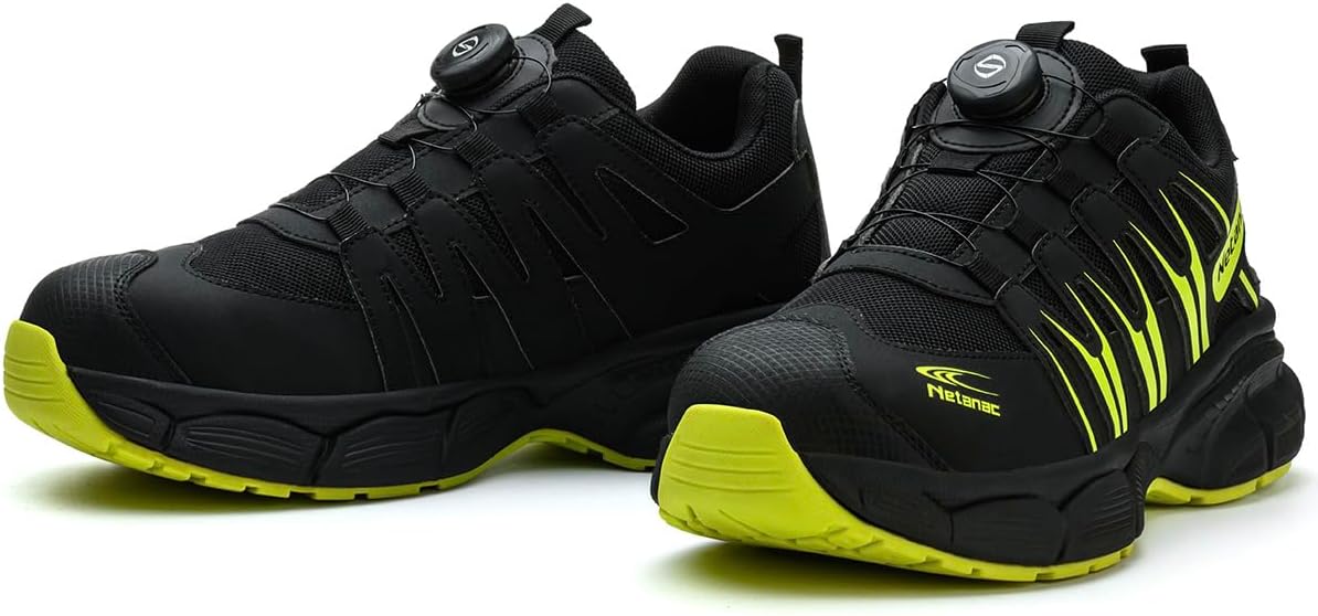 Detalle de Netanac Safety Trainers for Men and Women with Steel Toe Cap — Wide-Fit, Lightweight Composite Sole