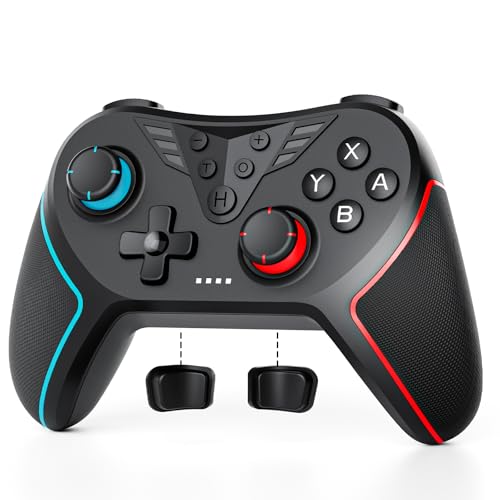 Detalle de LATEC Mando inalámbrico para Switch / Switch 2 con Hall, giroscopio 6 ejes, vibración ajustable y turbo